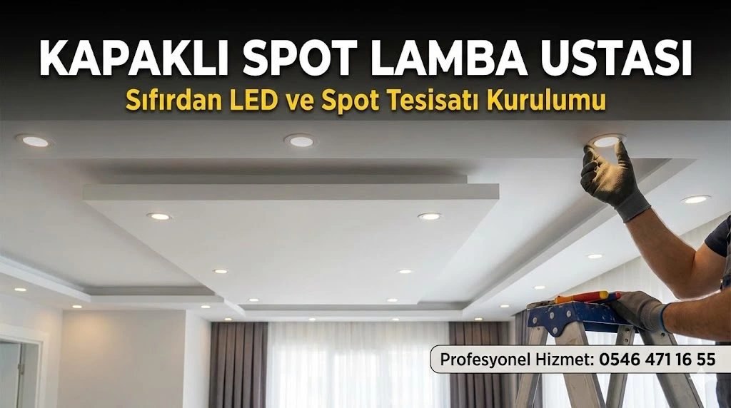 Kapaklı spot lamba ustası LED ve spot tesisatı kurulumu hizmeti